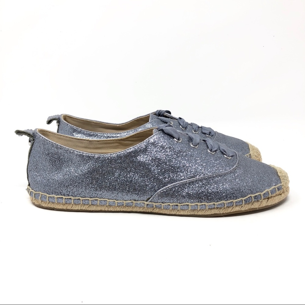 NEW Coach Ramira Gunmetal Glitter Flats Size 8B - Picture 5 of 8